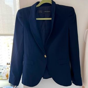 Zara navy blue blazer sz M